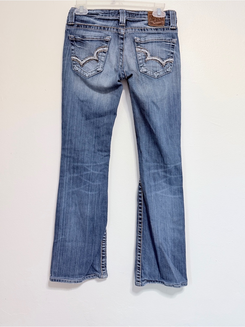BIG STAR Women’s Sweet Ultra Low Rise Light Wash Bootcut Blue Denim Jeans 26